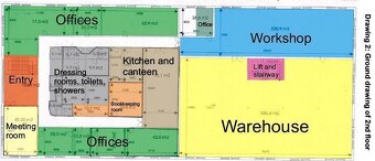 Výrobné, distribučné, parkovacie a kancelárske priestory na  - 15