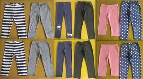 Predám 12x dievč. šaty +1 tričko +9 legín +2x pančušky - 15