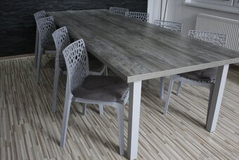 Nový jedálenský stôl pre 8-10 ľudí 300cm x 110cm - 15