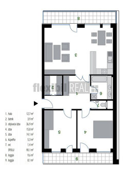 Nadštandardný 3i byt 114 m2 klima lodžia parking BA3 Rača - 15