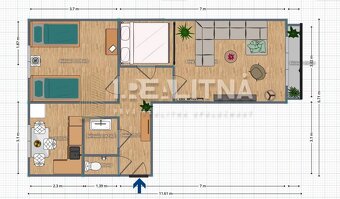 PERFEKTNÝ 2 IZBOVÝ BYT S BALKÓNOM, ZVOLEN - ZLATÝ POTOK - 15