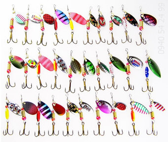 Rybárske potreby - blinkre rotačky blyskáče - 15