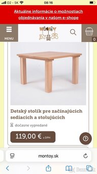 Montessori stôl so stoličkou - 15