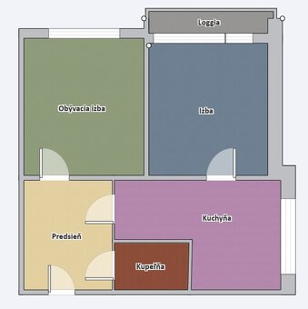 Svetlý 2-izbový byt s balkónom v tichej lokalite ulice A. Be - 15