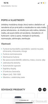 Parný mixér Babymoov Nutribaby +XL - 15