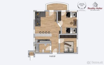 Tehlový 3 izbový byt, balkón, ul. Hapákova, Prešov - 15