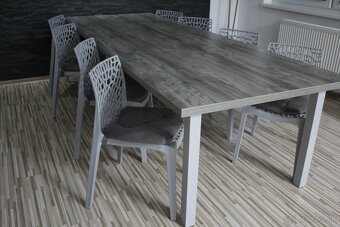 Nový jedálenský stôl pre 8-10 ľudí 300cm x 110cm - 15