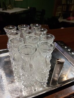 Starožitné sklo,olovnatý kryštáĺ,vázičky,popolníky - 15