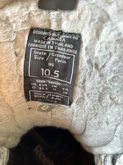 Hokejové korčule reebok us 10,5 + šnúrky howies - 15