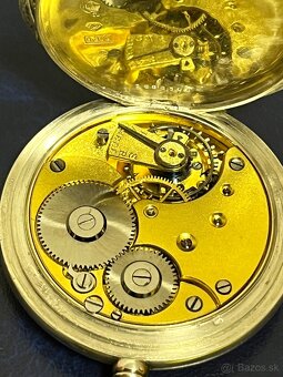 Vzácne strieborné (800) vreckové hodinky Omega - 15
