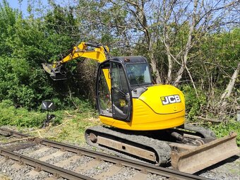 Bager JCB 8085. Klima, 2x lyžica, kosačka. - 15