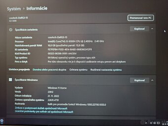Herný notebook DELL G3-15 - 15