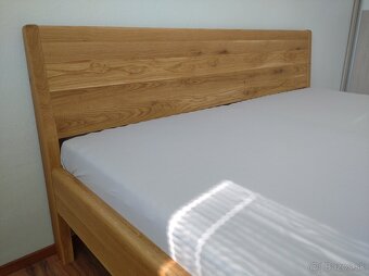 Dubová manželská posteľ Hugo + rošt zdarma, cena od 750€ - 15