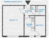 Slnečný zrekonštruovaný 2izbový byt so zariadením na Nivách - 15