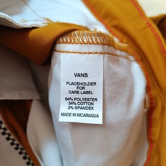 NOVÉ Vans authentic chinos loose fit široké plátené nohavice - 15