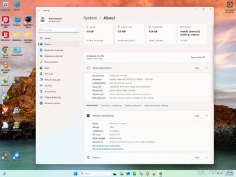 T8-PRO Intel N5105 4-core 2,9GHz,8GB LPDDR4X,128 GB,Win11 - 15