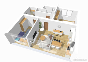 3-izbový byt na prenájom+park. miesto (70m2) - 15