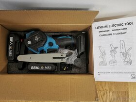 Kvalitná AKU Reťazová Píla + 2 baterky veľkosti 4", 6", 8 - 15