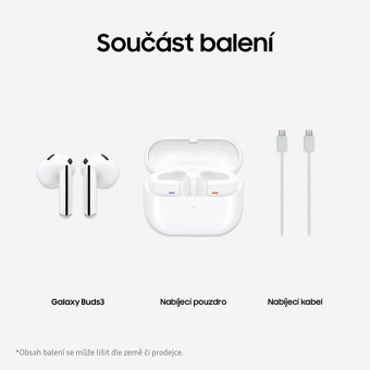 Slúchadlá Samsung Galaxy Buds 3 - v záruke, nové, zabalené - 15