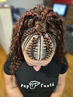 Zapletanie copikov,afro copiky,predlžovanie kanekalonom - 15
