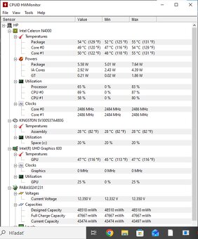 Predám 15,6" notebook HP 15, windows 10 home. - 15
