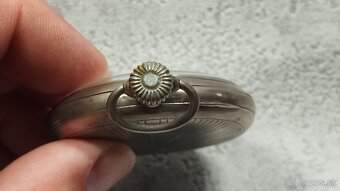 Starožitné pánské švýcarské kapesní STŘÍBRNÉ hodinky DOXA - 15