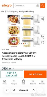 Sada na cestoviny COFUN pre Bosch MUM 2 a 5 - 15