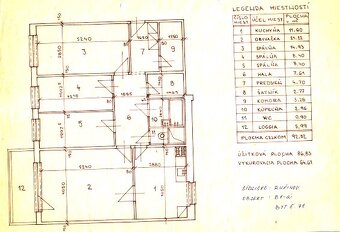 3izb. byt s balkónom, spolu 92,5 m2, Líščie Nivy, Bratislava - 15