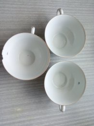 Šálky a podšálky, porcelán. - 15