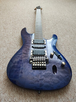 Ibanez S570DXQM Bright Blue Burst - 15
