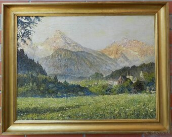 Starozitné obrazy s motívom Krajiny - 15