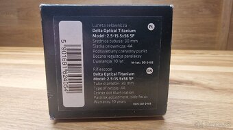 Predám puškohľad Delta Optical Titanium 2.5-15.5x56 SF - 15