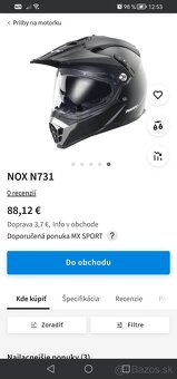 Predám helmu NOX - 15