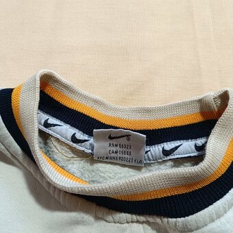 Vintage 90s NIKE Service béžová mikina bez kapucne XL - 15