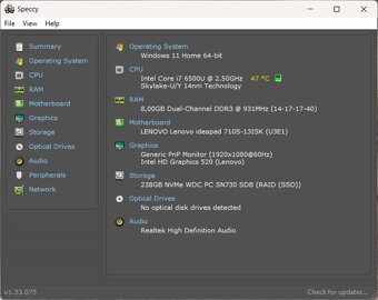 Ideapad 710s-13isk /i7-6500U/8GB RAM/FHD/256GB SSD/Nová bat - 15