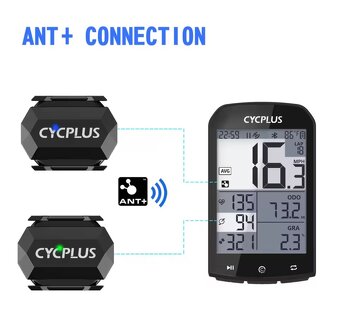 Kvalitný GPS ANT+ Smart CykloPočítač CYCPLUS M1, C3 - 15