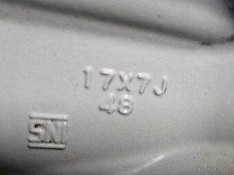 ‼️Alu disky SUBARU 17" +☀️letné pneu 225/60 R17 + TPMS - 15