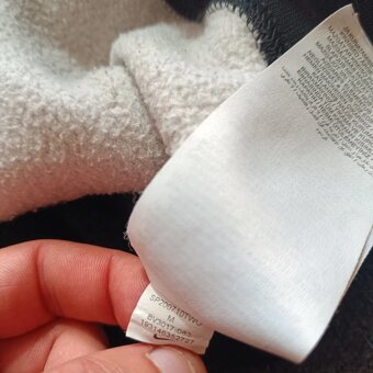 Nike tepláková mikina čierna biela sivá mikina s logom M - 15