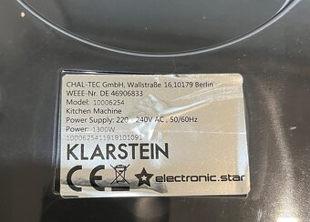 Klarstein Lucia Rossa kuchynský robot - 15