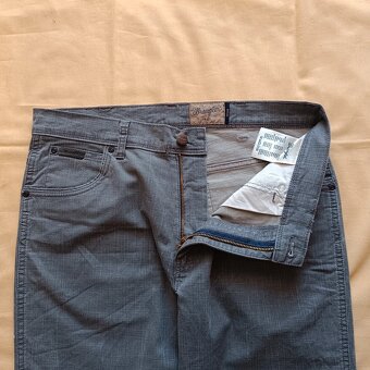 Wrangler sivé rovné džínsy široké rifle texas W34 L30 - 15