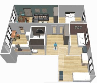 ❥4 izbový byt -88m² ❥presklená lodžia - 15