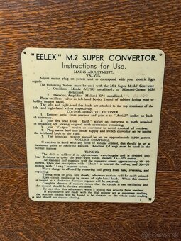 EELEX M.2 SUPER CONVERTOR 》ELEKTRÓNKOVÉ STAROŽITNÉ RADIO - 15