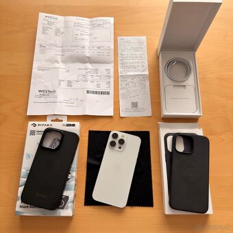 Apple iPhone 15 pro Max 512 GB Titanova biela - 15