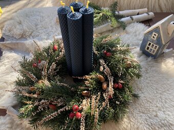 Adventné sviečky z včelieho vosku - 15