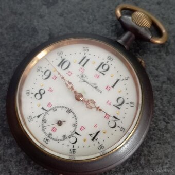 Obrovské kapesní hodinky Regulateur 67mm s průhlednou pracho - 15