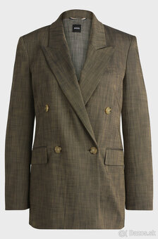 dvojradové zelené sako - 34 - Boss - nové - 15