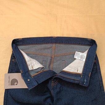 Carhartt Pontiac Pant modré džínsy rifle nohavice W33 L32 - 15