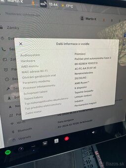 Predám Tesla Model 3 Deep Blue Long Range 75 kWh odpočet DPH - 15