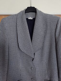 Luxusný kožený kabát v. 42/44 /+ 4 oblečenia zadarmo: modré - 15