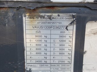 Schwarzmüller SPA 3/E MEGA, zvedačka, SAF, rok 2016 - 15